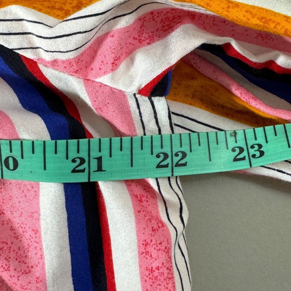 Crown & Ivy Multi Color Striped Boho Blouse... - Picture 12 of 13
